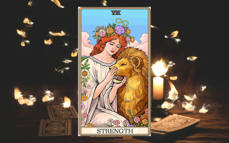 Ý nghĩa của lá Strength khi ở vị trí xuôi