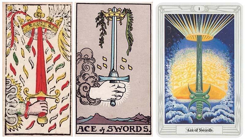 Ý nghĩa lá Ace Of Swords ở vị trí xuôi