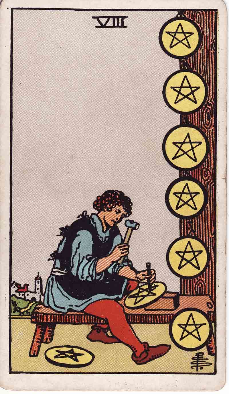 8 Of Pentacles
