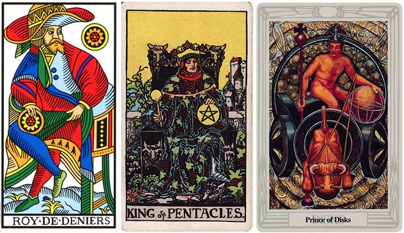 King of Pentacles khi kết hợp với những lá bài khác