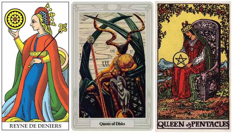 Queen of Pentacles khi kết hợp với những lĩnh vực khác